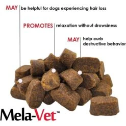 Mela-Vet Soft Chew Skin & Coat Supplement For Dogs & Cats -Pet Wellness 175597 PT2. AC SS1800 V1701882496