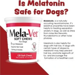 Mela-Vet Soft Chew Skin & Coat Supplement For Dogs & Cats -Pet Wellness 175597 PT3. AC SS1800 V1701882258