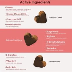 CardioMAX Soft Chew Dog Heart Supplement, 60 Count 11 CardioMAX Soft Chew Dog Heart Supplement, 60 Count -Pet Wellness 175599 PT3. AC SS1800 V1682005045