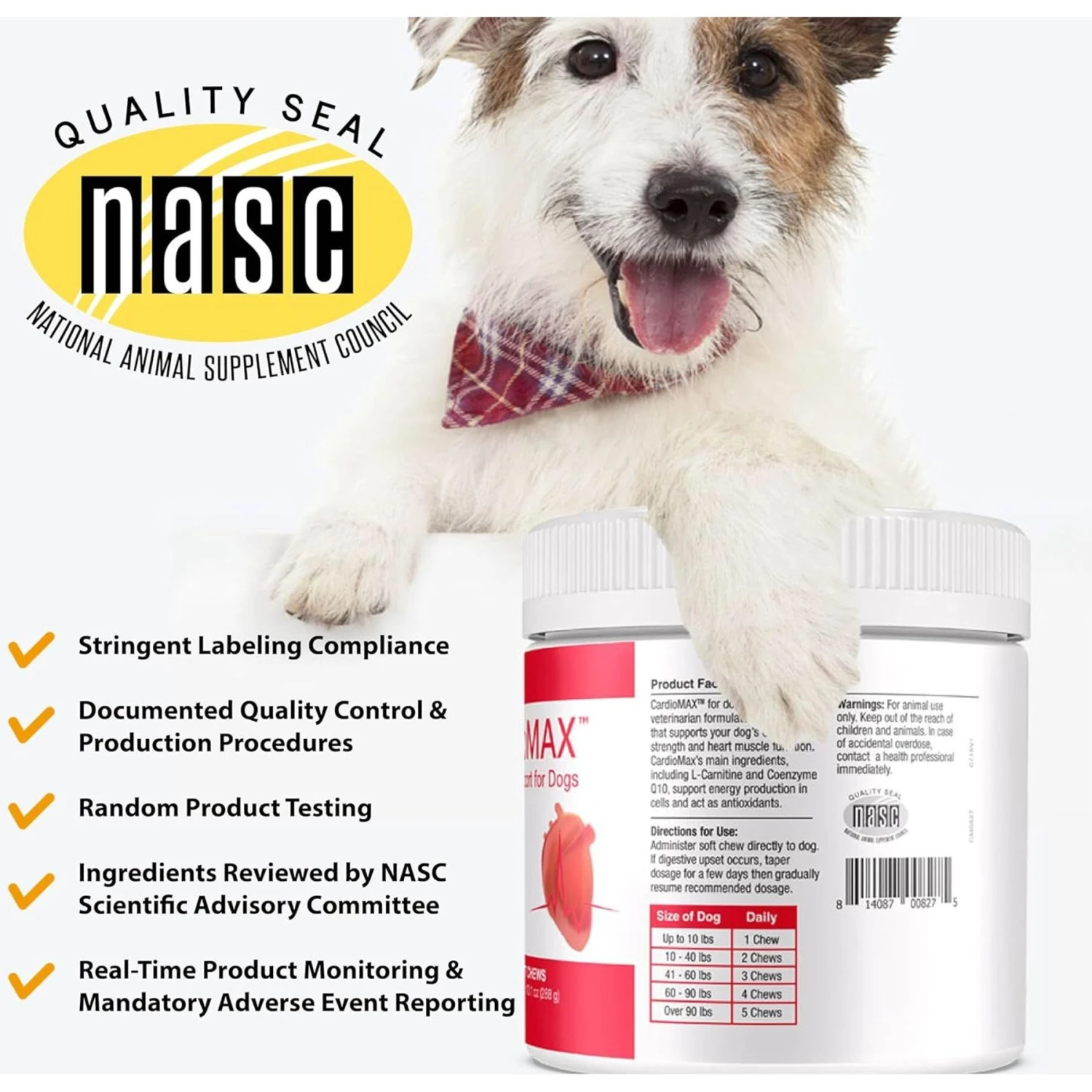 CardioMAX Soft Chew Dog Heart Supplement, 60 Count 5 CardioMAX Soft Chew Dog Heart Supplement, 60 Count - Image 5