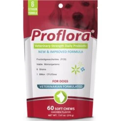 Proflora Chicken Flavored Soft Chew Digestive Supplement For Dogs