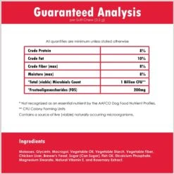 Proflora Chicken Flavored Soft Chew Digestive Supplement For Dogs -Pet Wellness 175613 PT5. AC SS1800 V1678464385