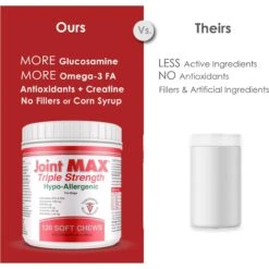 Ora-Clens Joint Max Triple Strength Hypo-Allergenic Dog Supplement -Pet Wellness 175656 PT6. AC SS1800 V1680614296