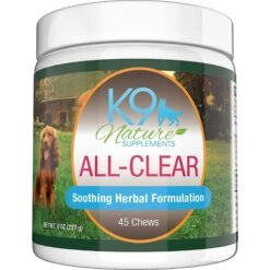 K9 Nature Supplements Allergy Bundle With All-Clear Allergy Treats & Turmeric Curcumin Bone Broth Dog Supplement -Pet Wellness 178638 PT1. AC SS1800 V1563974517