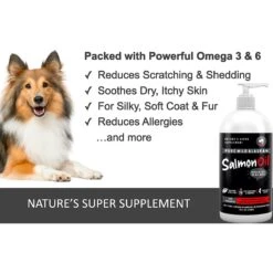 Finest For Pets Wild Alaskan Salmon Oil Dog & Cat Supplement -Pet Wellness 179090 PT2. AC SS1800 V1612828905