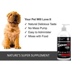 Finest For Pets Wild Alaskan Salmon Oil Dog & Cat Supplement -Pet Wellness 179090 PT5. AC SS1800 V1612824975