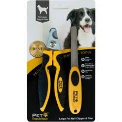Pet Republique Large Dog Nail Clippers & Filer 9 Pet Republique Large Dog Nail Clippers & Filer -Pet Wellness 179223 PT4. AC SS1800 V1563290258