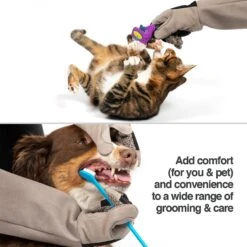 PetFusion Multipurpose Five Finger Dog & Cat Grooming Gloves -Pet Wellness 179780 pt5. AC SS1800 V1561570925