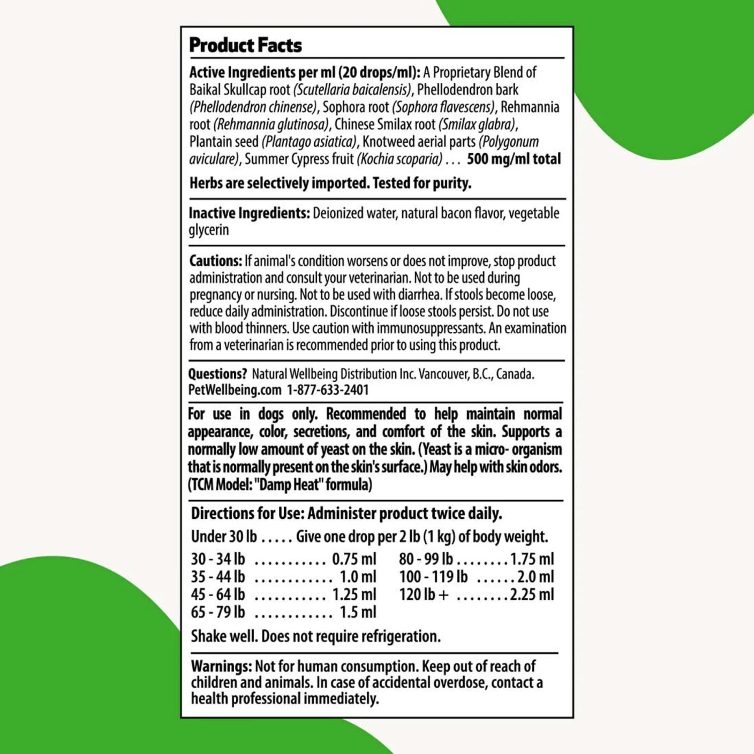 Pet Wellbeing Derma Support GOLD Liquid Skin & Coat Supplement For Dogs 7 Pet Wellbeing Derma Support GOLD Liquid Skin & Coat Supplement For Dogs - Image 7