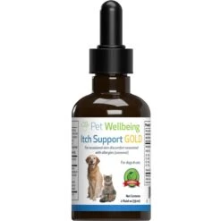 Pet Wellbeing Itch Support GOLD Liquid Allergy Supplement For Cats & Dogs