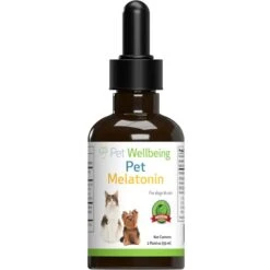 Pet Wellbeing Pet Melatonin Bacon Flavored Liquid Calming Supplement For Dogs