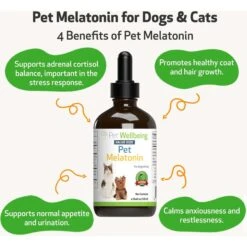 Pet Wellbeing Pet Melatonin Bacon Flavored Liquid Calming Supplement For Dogs -Pet Wellness 180355 PT3. AC SS1800 V1693324793