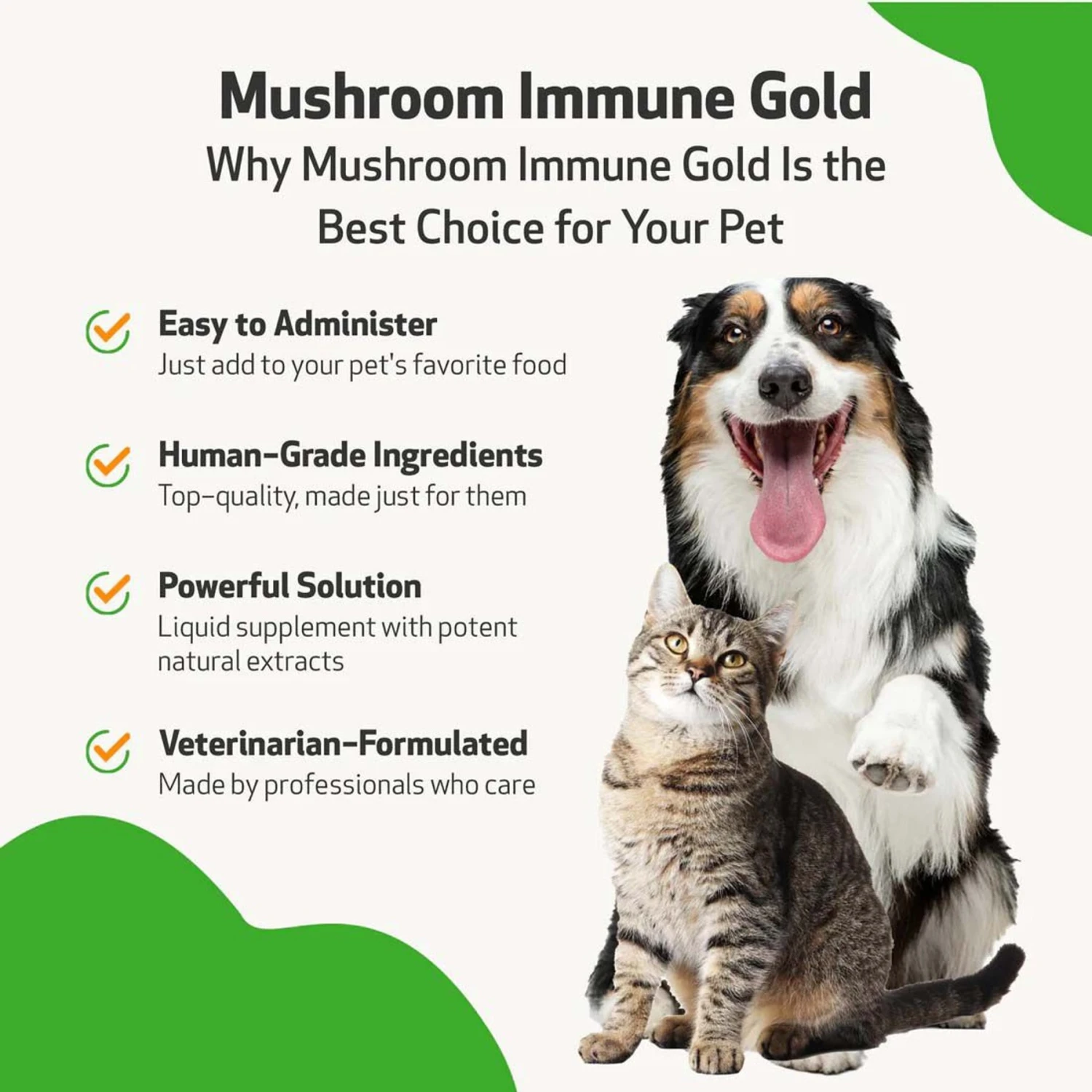 Pet Wellbeing Mushroom Immune GOLD Bacon Flavored Liquid Immune Supplement For Cats & Dogs 4 Pet Wellbeing Mushroom Immune GOLD Bacon Flavored Liquid Immune Supplement For Cats & Dogs - Image 4