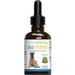 Pet Wellbeing Old FRIEND Bacon Flavored Liquid Supplement For Senior Cats & Dogs
