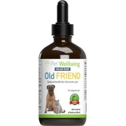 Pet Wellbeing Old FRIEND Bacon Flavored Liquid Supplement For Large Breed Senior Dogs