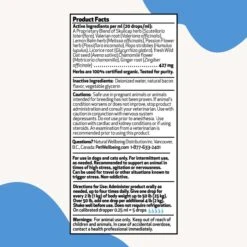 Pet Wellbeing Stress Gold Bacon Flavored Liquid Calming Supplement For Dogs & Cats -Pet Wellness 180367 PT4. AC SS1800 V1701363734