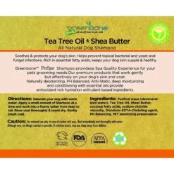 Greenbone Tea Tree Oil & Shea Butter Dog Shampoo 8 Greenbone Tea Tree Oil & Shea Butter Dog Shampoo -Pet Wellness 180990 PT3. AC SS1800 V1658623055