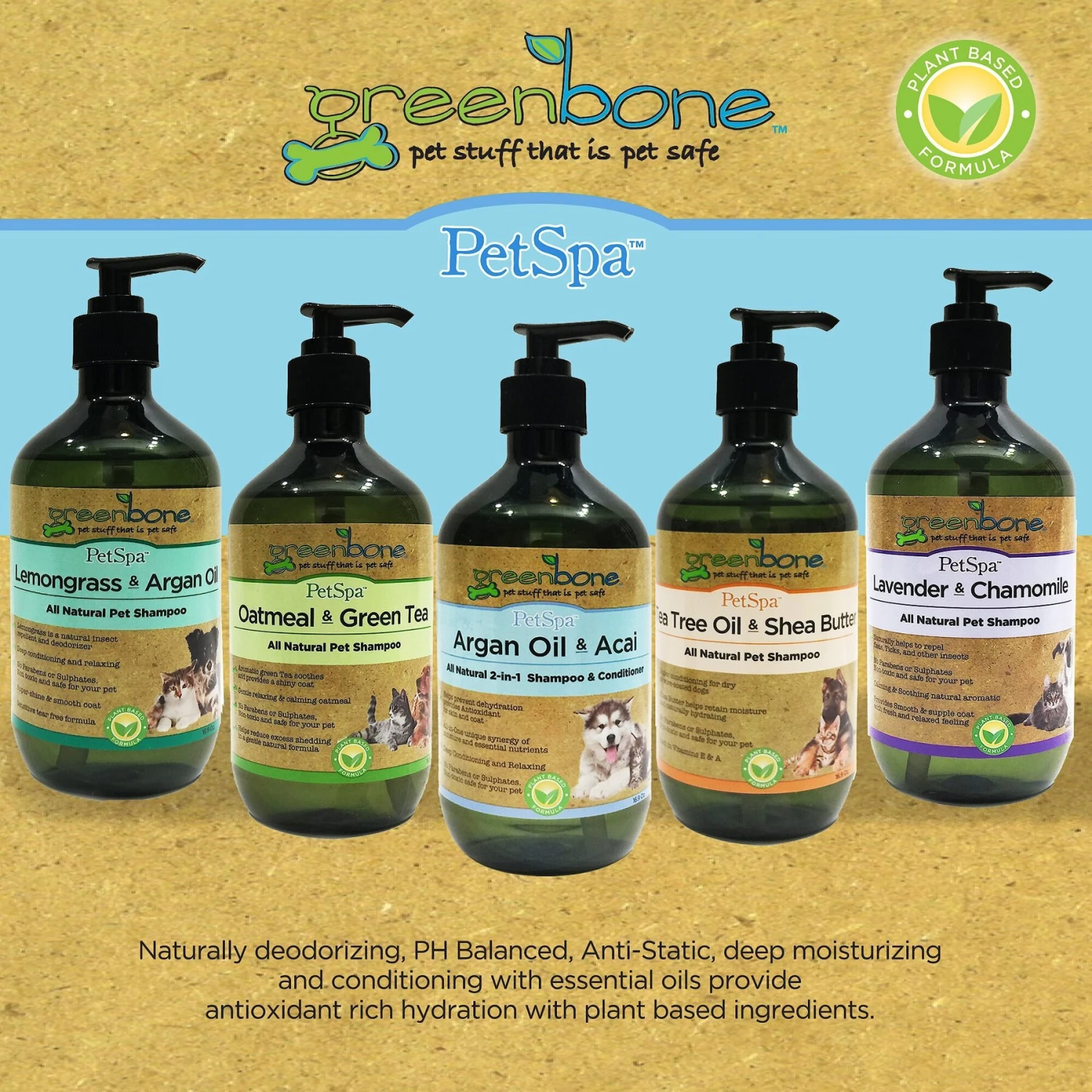 Greenbone Tea Tree Oil & Shea Butter Dog Shampoo 5 Greenbone Tea Tree Oil & Shea Butter Dog Shampoo - Image 5