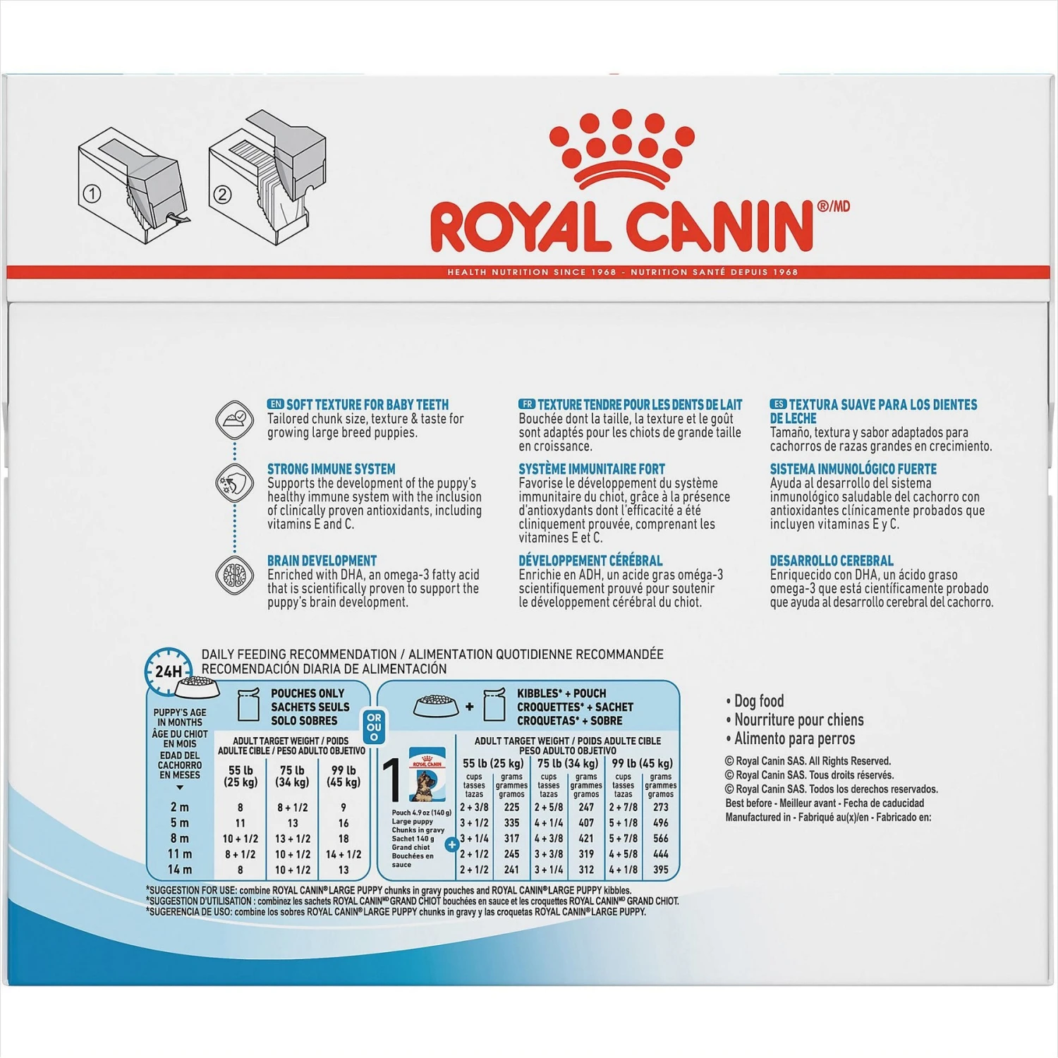 Royal Canin Size Health Nutrition Large Puppy Chunks In Gravy Dog Food Pouch, 4.9-oz, Case Of 10 2 Royal Canin Size Health Nutrition Large Puppy Chunks In Gravy Dog Food Pouch, 4.9-oz, Case Of 10 - Image 2