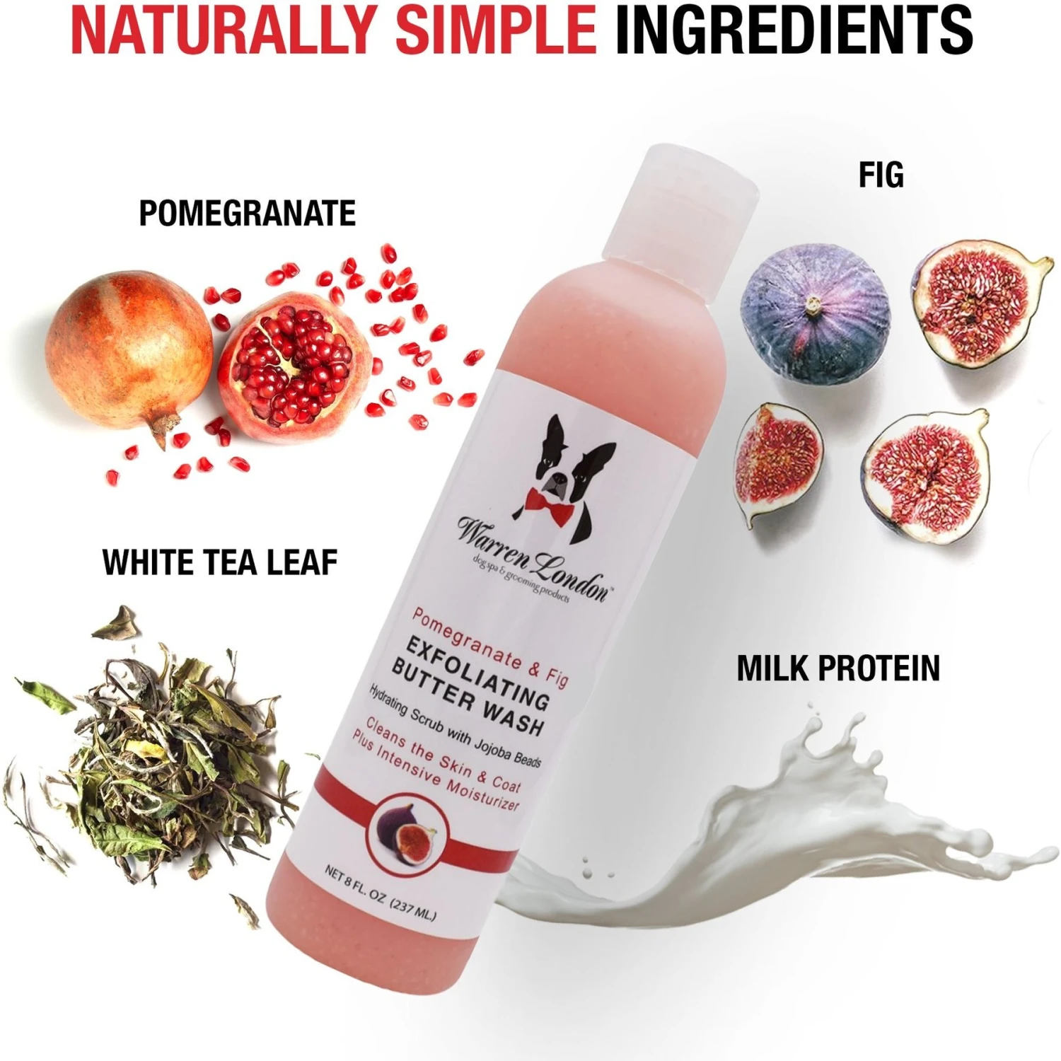 Warren London Pomegranate & Fig Exfoliating Butter Dog Wash 3 Warren London Pomegranate & Fig Exfoliating Butter Dog Wash - Image 3