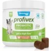 Vetnique Labs Profivex Dog Probiotic Supplement Digestive Health Probiotic, Prebiotic & Fiber Diarrhea Soft Chew Dog Supplement