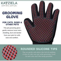 Katziela Silicone Dog Grooming Glove -Pet Wellness 183957 PT3. AC SS1800 V1564770459