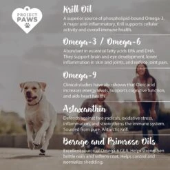 Project Paws Omega 3-6-9 Select Grain-Free Skin & Coat Support Dog Supplement Chews -Pet Wellness 186827 PT4. AC SS1800 V1564428511