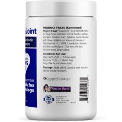 Project Paws Advanced Grain-Free Hip & Joint Dog Supplement Chews 11 Project Paws Advanced Grain-Free Hip & Joint Dog Supplement Chews -Pet Wellness 186829 PT3. AC SS1800 V1564428438