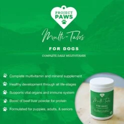 Project Paws Advanced Multi-Vitamin & Mineral Chewable Dog Supplements 11 Project Paws Advanced Multi-Vitamin & Mineral Chewable Dog Supplements -Pet Wellness 186845 PT3. AC SS1800 V1564428765
