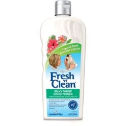 PetAg Fresh 'n Clean Silky Shine Dog Conditioner, Tropical Fresh Scent, 18-oz Bottle