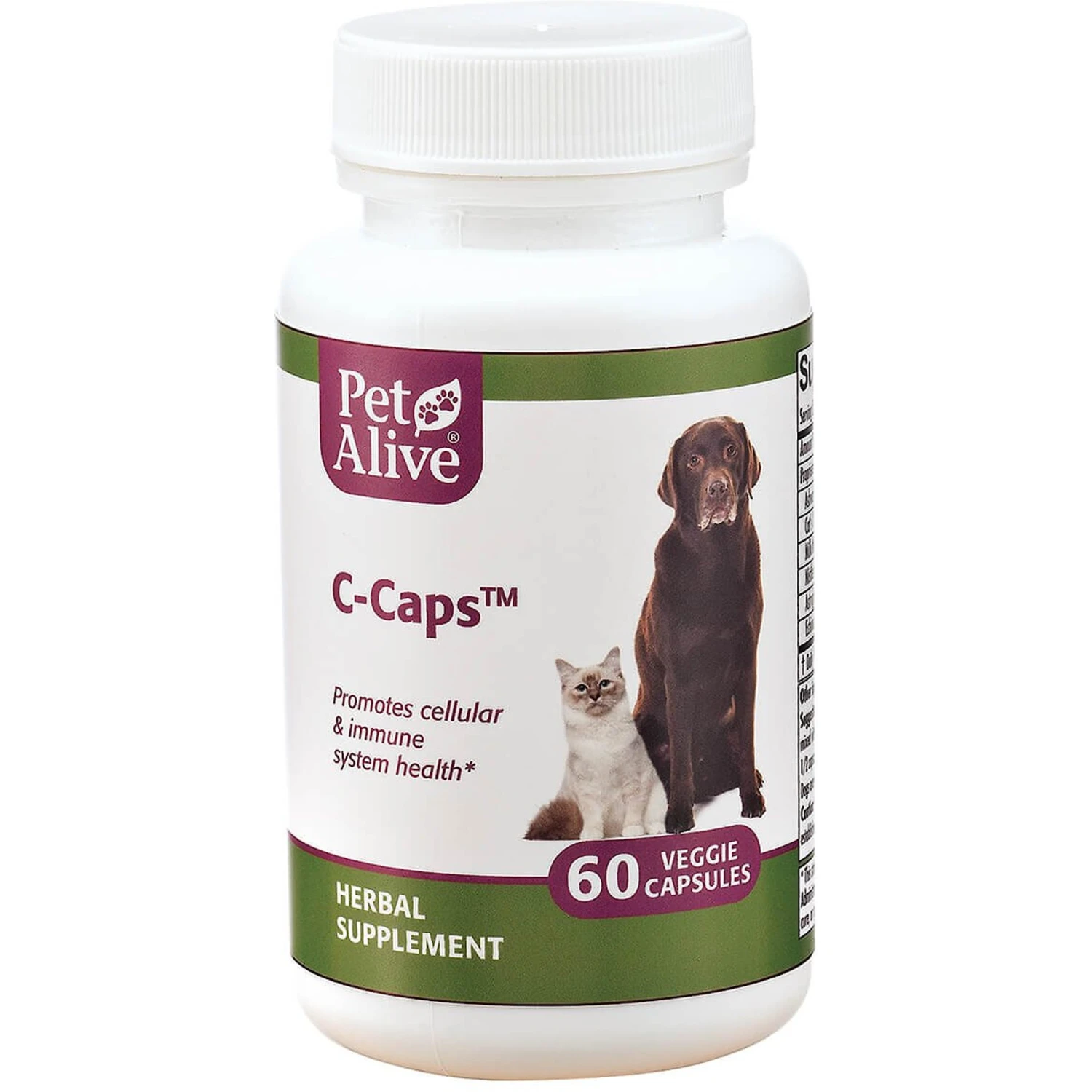 PetAlive C-Caps Immune Health Dog & Cat Supplement, 60 Count 1 PetAlive C-Caps Immune Health Dog & Cat Supplement, 60 Count