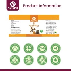 NaturPet D Wormer Natural Remedy For Cats & Dogs -Pet Wellness 191462 PT3. AC SS1800 V1568239323