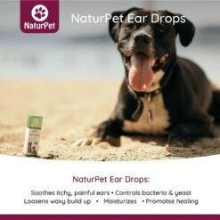 NaturPet Ear Drops Natural Remedy For Ear Infections For Dogs & Cats -Pet Wellness 191464 PT2. AC SS1800 V1568239351