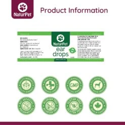 NaturPet Ear Drops Natural Remedy For Ear Infections For Dogs & Cats -Pet Wellness 191464 PT3. AC SS1800 V1568239352
