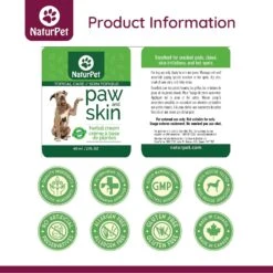 NaturPet Paw & Skin Herbal Cream For Dogs -Pet Wellness 191484 PT3. AC SS1800 V1568239374