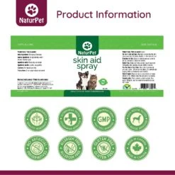 NaturPet Skin Aid Spray Pet Supplement 9 NaturPet Skin Aid Spray Pet Supplement -Pet Wellness 191488 PT3. AC SS1800 V1568238744