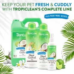 TropiClean Lime & Coconut Deodorizing Dog & Cat Spray -Pet Wellness 191935 PT7. AC SS1800 V1684413203