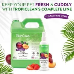 TropiClean Pure Plum Deodorizing Dog & Cat Spray -Pet Wellness 191939 PT7. AC SS1800 V1684412726