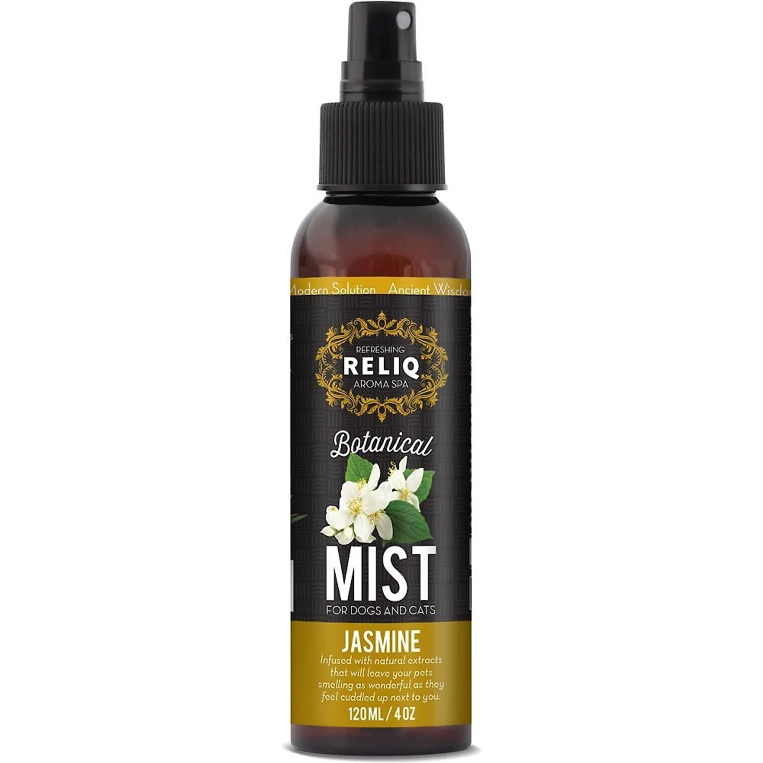 RELIQ Aroma SPA Botanical Mist Jasmine Dog & Cat Spray, 4-oz Bottle 1 RELIQ Aroma SPA Botanical Mist Jasmine Dog & Cat Spray, 4-oz Bottle