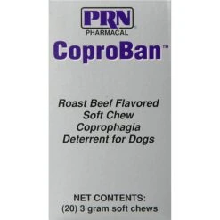 PRN Pharmacal CoproBan Roast Beef Flavored Coprophagia Dog Deterrent Soft Chew Cat Supplement