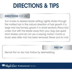 Four Paws Magic Coat 2-in-1 Quick Shed Deshedding & Dematting Dog Grooming Rake & Comb -Pet Wellness 193585 PT3. AC SS1800 V1678216818