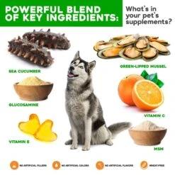 VetSmart Formulas Advanced Chewable Tablet Joint Supplement For Dogs 10 VetSmart Formulas Advanced Chewable Tablet Joint Supplement For Dogs -Pet Wellness 193692 PT2. AC SS1800 V1652904081