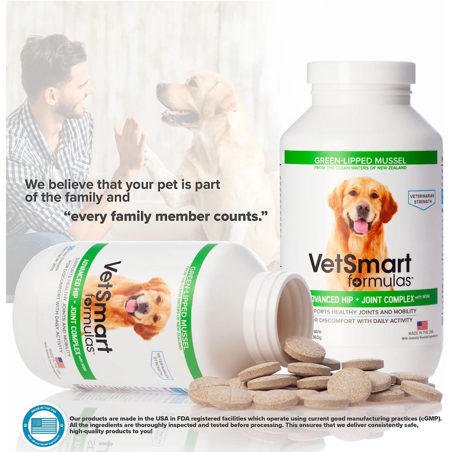 VetSmart Formulas Advanced Chewable Tablet Joint Supplement For Dogs 8 VetSmart Formulas Advanced Chewable Tablet Joint Supplement For Dogs - Image 8