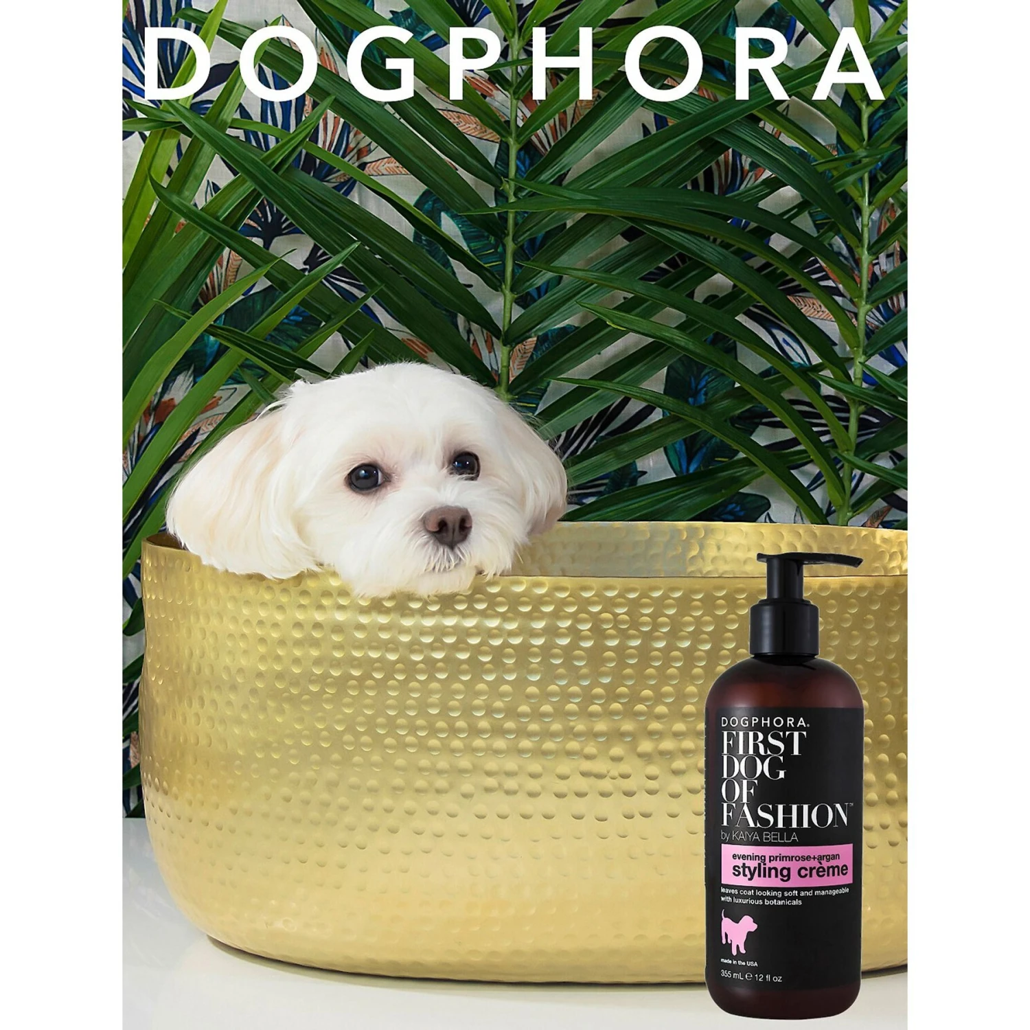 Dogphora First Dog Of Fashion Dog Styling Creme, 12-oz Bottle 3 Dogphora First Dog Of Fashion Dog Styling Creme, 12-oz Bottle - Image 3