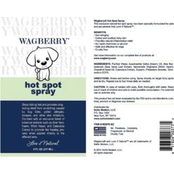 Wagberry Soothing Hot Spot Dog Spray, 8-oz Bottle -Pet Wellness 194038 PT2. AC SS1800 V1649733101