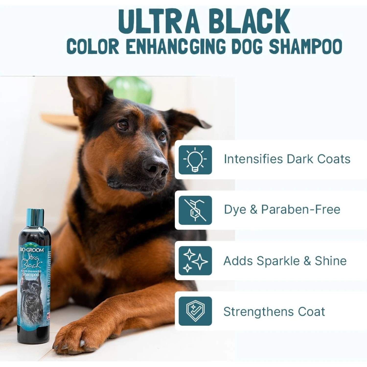 Bio-Groom Ultra Black Color Enhancer Dog Shampoo 2 Bio-Groom Ultra Black Color Enhancer Dog Shampoo - Image 2