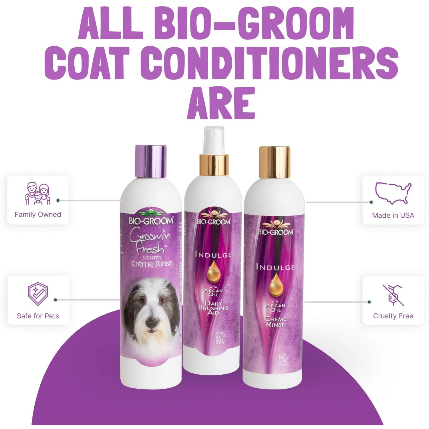 Bio-Groom Indulge With Argon Oil Daily Brushing Aid Dog Spray, 12-oz Bottle 2 Bio-Groom Indulge With Argon Oil Daily Brushing Aid Dog Spray, 12-oz Bottle - Image 2