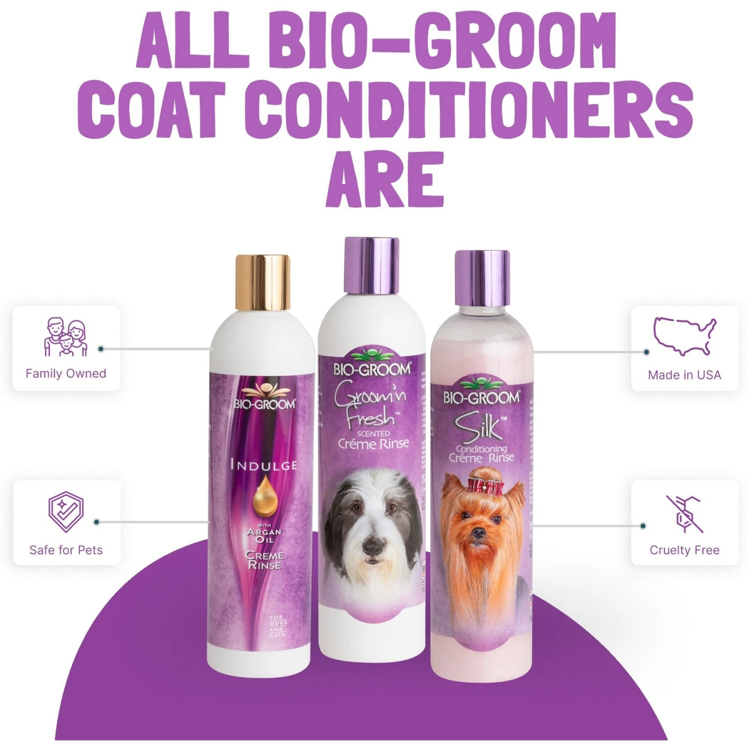 Bio-Groom Groom 'N Fresh Creme Rinse Dog Conditioner, 12-oz Bottle 2 Bio-Groom Groom 'N Fresh Creme Rinse Dog Conditioner, 12-oz Bottle - Image 2