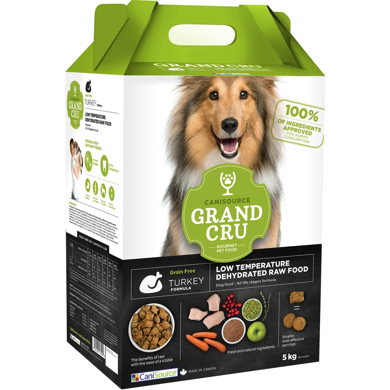 Canisource Grand Cru Turkey Grain-Free Dehydrated Dog Food 1 Canisource Grand Cru Turkey Grain-Free Dehydrated Dog Food