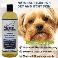 4-Legger Organic Hypo-Allergenic Unscented Aloe Dog Shampoo, 16-oz Bottle 9 4-Legger Organic Hypo-Allergenic Unscented Aloe Dog Shampoo, 16-oz Bottle -Pet Wellness 198189 PT2. AC SS1800 V1619638034